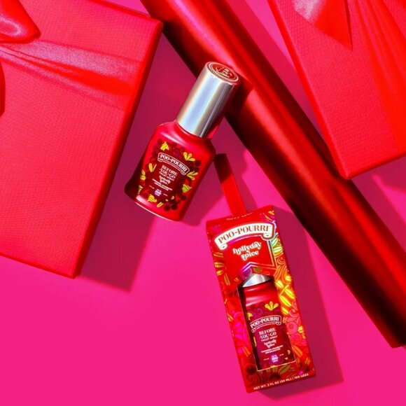 Before-You-Go 2oz Toilet Spray Hollyday Spice Cranberry Cinnamon Balsam Fir 1ct - Picture 3 of 3